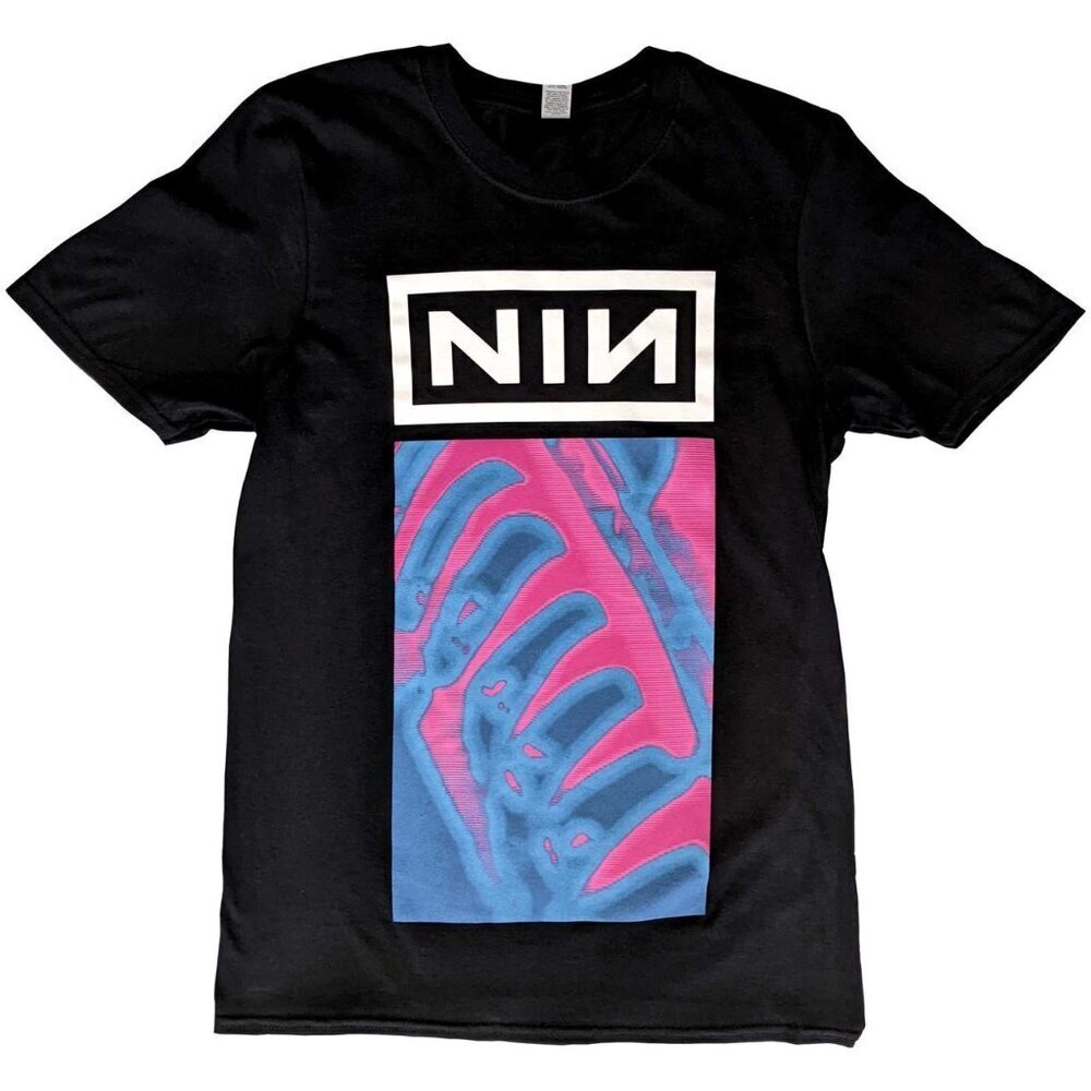 Nine Inch Nails Pretty Hate Machine Neon T Shirt Industrial Rock Graphic Fan .